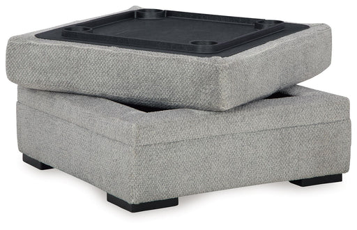 Casselbury - Cement - Ottoman With Storage - Simple Home Plus