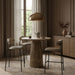 Lupita - Vegan Leather Upholstered Bar Stool (Set of 2) - Taupe / Matte Black - Simple Home Plus