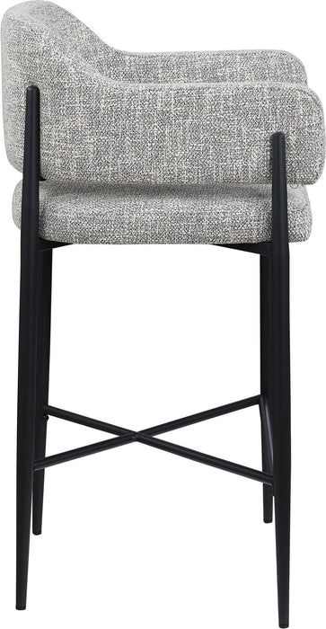Dame - Fabric Upholstered Counter Stool (Set of 2) - Simple Home Plus