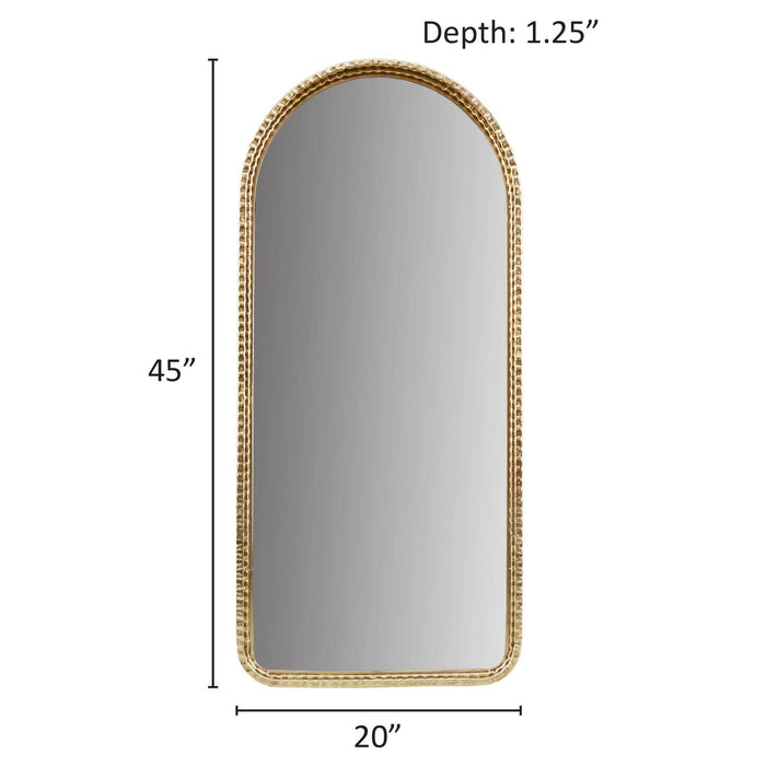 Mia - Gold Metal Arch Wall Mirror - Gold - Simple Home Plus