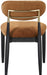 Riccio - Fabric Dining Side Chair (Set of 2) - Black And Gold Frame - Simple Home Plus