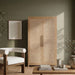 Vana - Solid Wood, Oak Veneer And Stainless Steel Storage Cabinet - Simple Home Plus