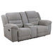 Gilson - Chenille Upholstered Reclining Loveseat - Gray - Simple Home Plus