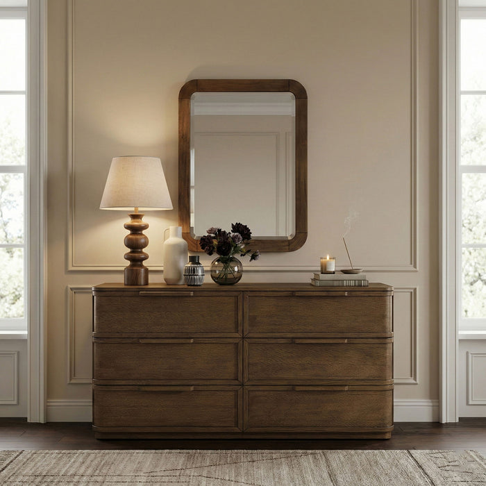 Tiberio - Solid Wood Mirror - Simple Home Plus