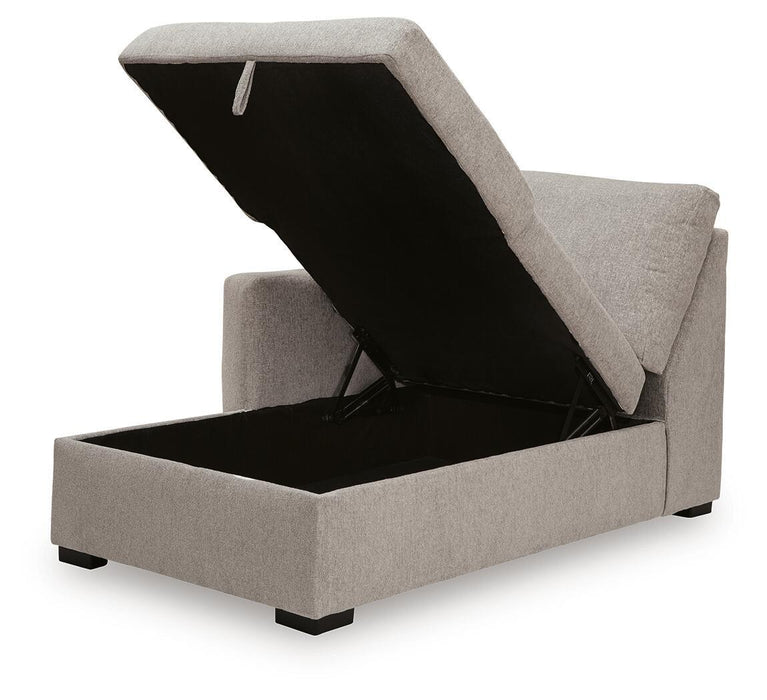 ModMax Luxe - LAF Corner Chaise With Storage - Flint - Simple Home Plus