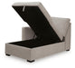 ModMax Luxe - LAF Corner Chaise With Storage - Flint - Simple Home Plus