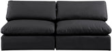 Comfy - Faux Leather Modular Armless Sofa 2 Seats - Simple Home Plus