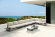Maldives - 7 Piece Water Resistant Outdoor Patio Modular Sectional With Gray Base - Simple Home Plus