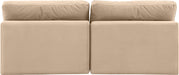 Comfy - Velvet Modular Armless Sofa 2 Seats - Simple Home Plus