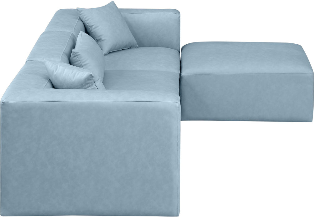 Cube - 4 Piece Modular Sectional With Chaise - Simple Home Plus