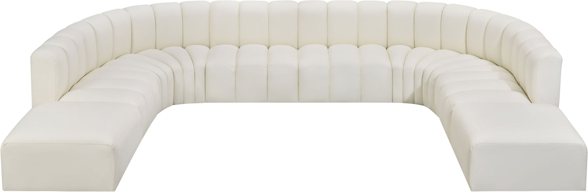 Arc - Faux Leather Modular Sectional - Simple Home Plus