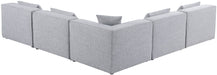Cube - Linen 5 Piece Modular Corner Armless Sectional - Simple Home Plus