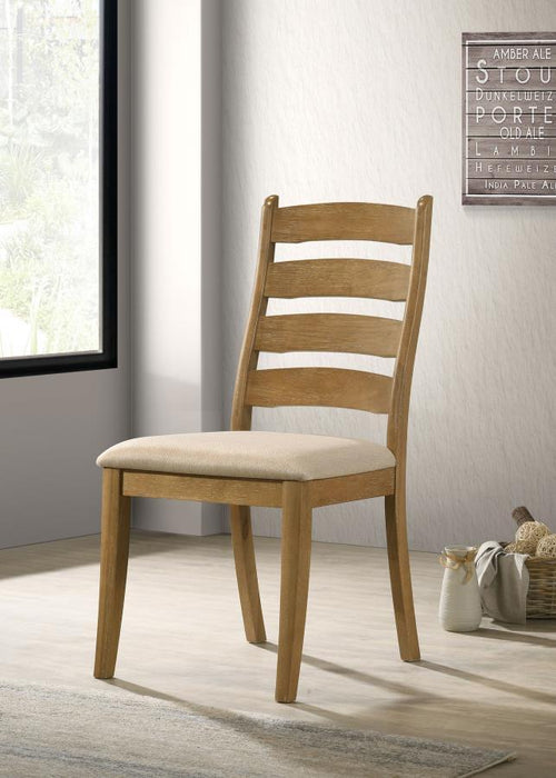 Danvers - Wood Dining Side Chair (Set of 2) - Brown Oak - Simple Home Plus