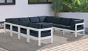 Nizuc - Outdoor Patio 10 Piece Modular Sectional With White Frame - Simple Home Plus