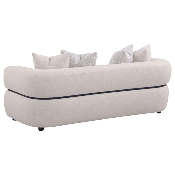 Jeanette - Fabric Upholstered Round Arm Sofa Set - Simple Home Plus