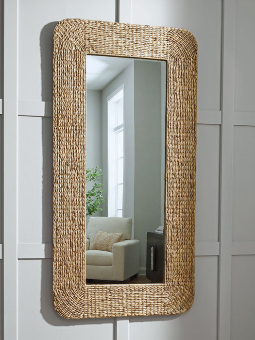 Norigan - Natural - Floor Mirror - Simple Home Plus