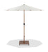 Fiji - Aluminum Patio Umbrella With Square Teak Base - Simple Home Plus