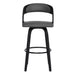 Shelly - 30" Bar Height Swivel Bar Stool With Black Frame - Simple Home Plus