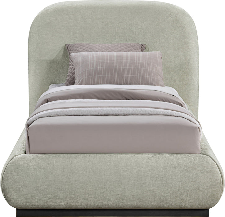 Vaughn - Chenille Bed With Black Base - Simple Home Plus