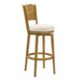 Winsley - Coastal Modern Swivel Wood Bar Height Kitchen Bar Stool - Simple Home Plus