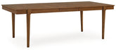 Lyncott - Brown - Rectangular Dining Room Extension Table - Simple Home Plus
