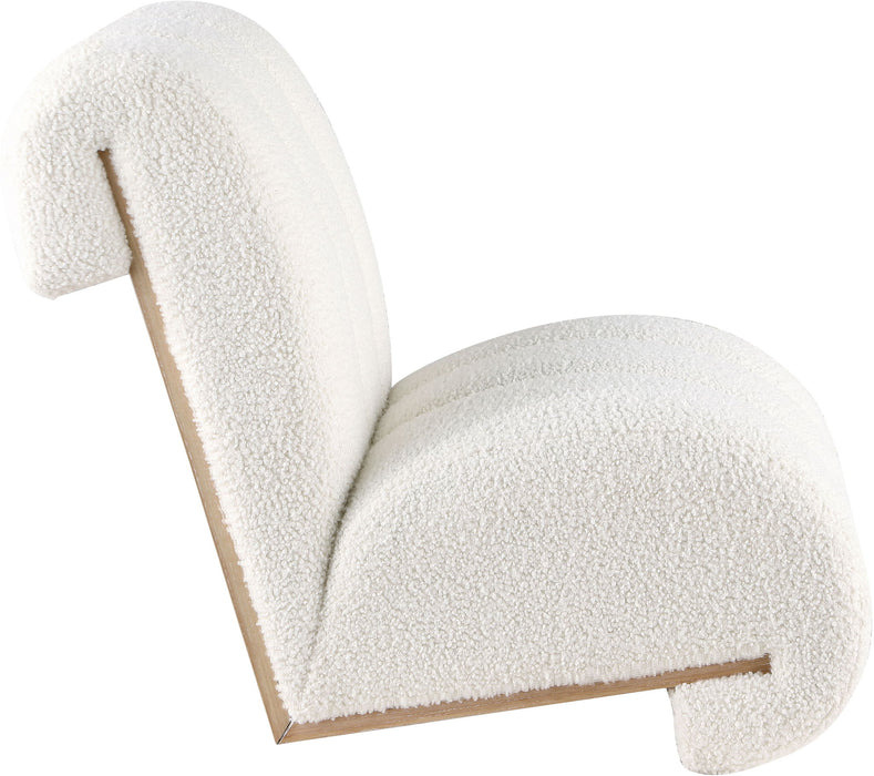 Swoon - Accent Chair With Natural Base - Simple Home Plus