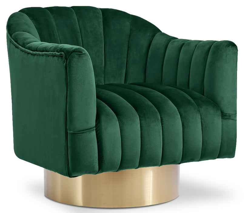 Farrah - Accent Chair with Gold Base - Simple Home Plus