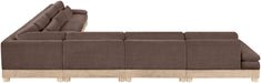 Turin - Chenille Fabric Upholstered Modular Sectional - Brown - Simple Home Plus