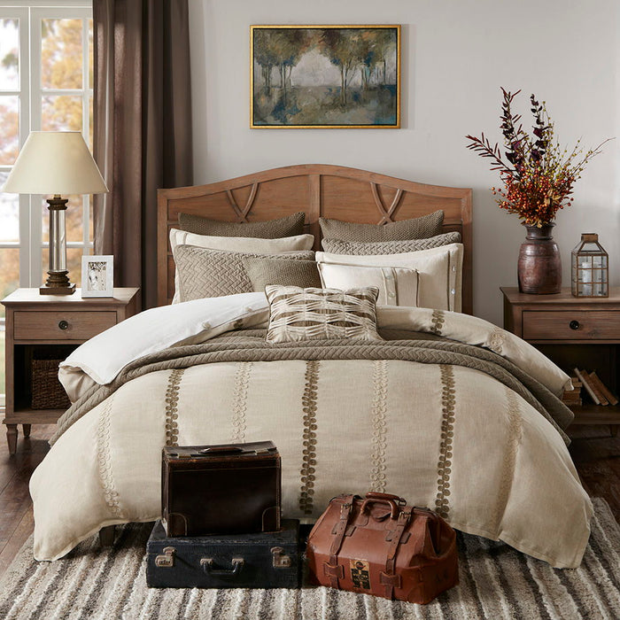 Chateau - King Comforter Set - Linen - Simple Home Plus