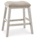Skempton - Upholstered Stool (Set of 2) - White - Simple Home Plus