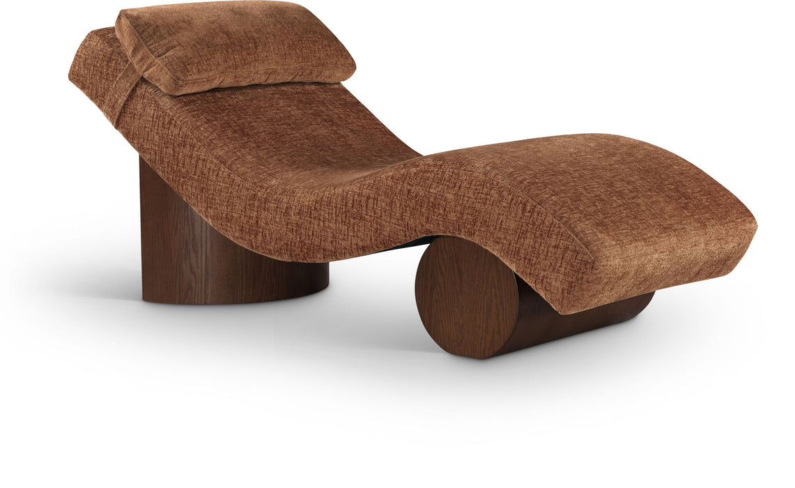 Marcella - Chaise Lounge - Walnut Base - Simple Home Plus
