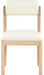 Roundhill - Faux Leather Dining Chair (Set of 2) - Natural Frame - Simple Home Plus