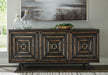 Fair Ridge - Distressed Black - Accent Cabinet - Simple Home Plus
