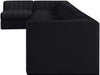 Rummi - Velvet Performance Fabric Upholstered 8 Piece Modular Sectional, L-Shaped (Right) - Simple Home Plus