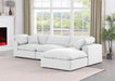 Comfy - 4 Piece Linen Fabric Modular Sectional With Chaise - Simple Home Plus