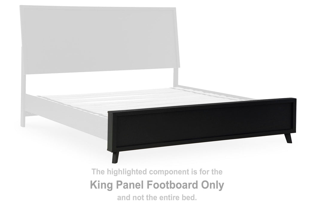 Danziar - King Panel Footboard - Black - Simple Home Plus