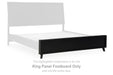 Danziar - King Panel Footboard - Black - Simple Home Plus