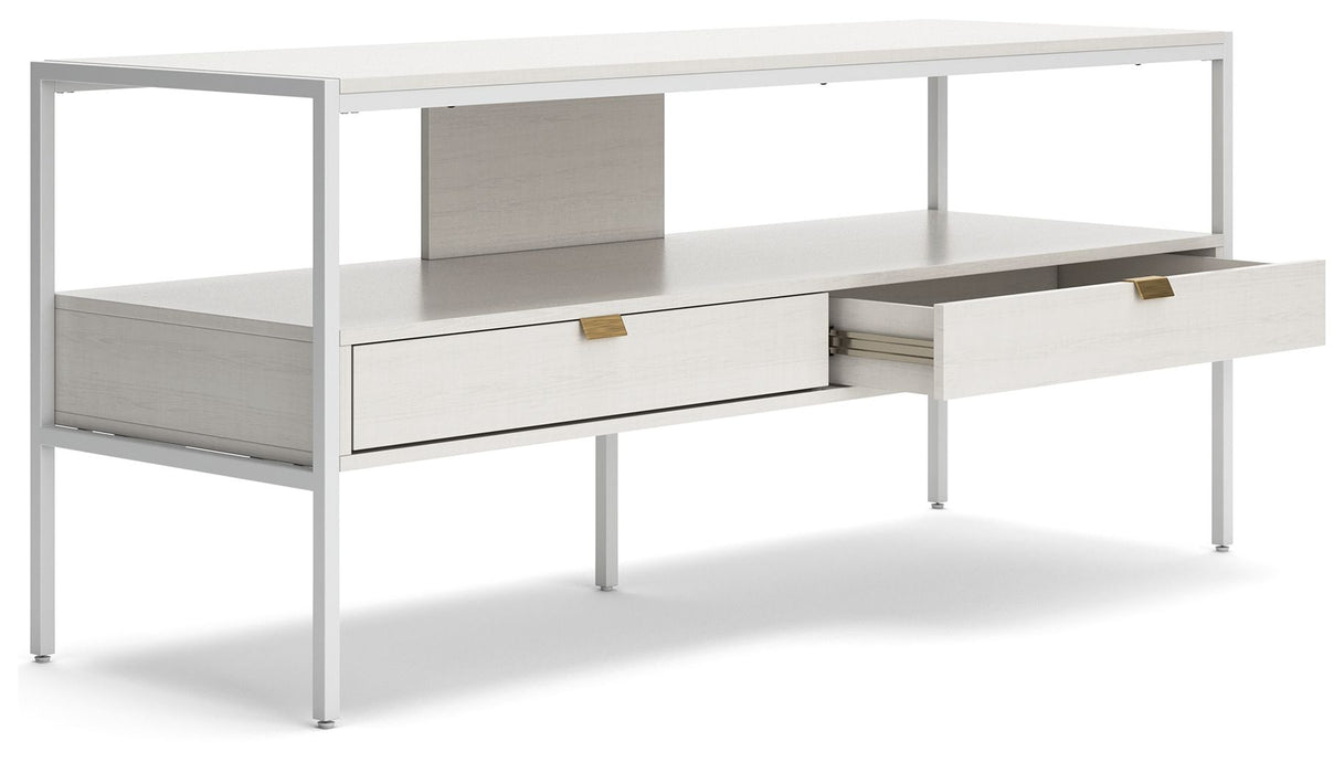 Deznee - White - Large TV Stand - Simple Home Plus