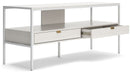 Deznee - White - Large TV Stand - Simple Home Plus
