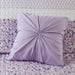 Caralie - King/California King 4 Piece Seersucker Quilt Set With Throw - Purple - Simple Home Plus
