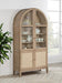 Kailani - 4-Door Cane Dining Vitrine Display Cabinet - Beige Oak - Simple Home Plus