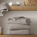 Diagonal Ribbed - 4 Piece Hand Towels Set - Gray - Simple Home Plus