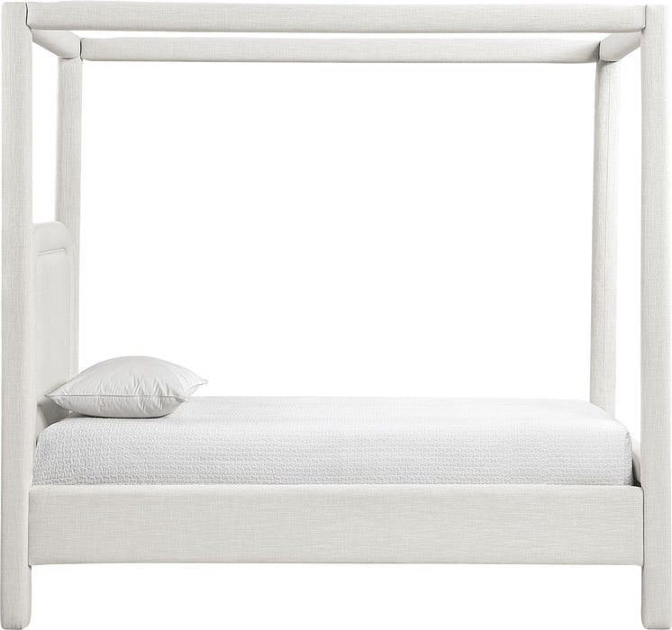 Salina - Linen Textured Fabric Upholstered Bed