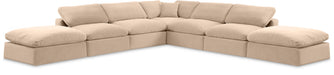 Comfy - 7 Piece Velvet Modular Corner Sectional - Simple Home Plus