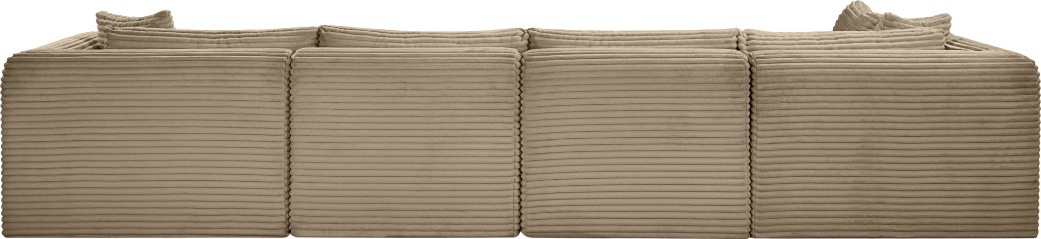 Shaggy - Fabric 5 Piece Modular Sectional - Simple Home Plus