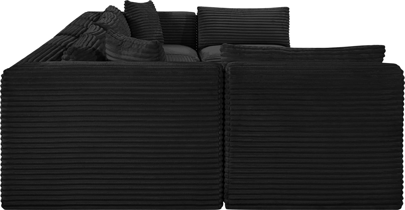 Shaggy - 7 Piece Modular U-Shaped Armless Sectional - Simple Home Plus