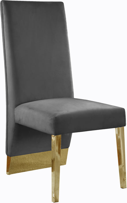 Porsha - Dining Chair with Gold Legs(Set of 2) - Simple Home Plus
