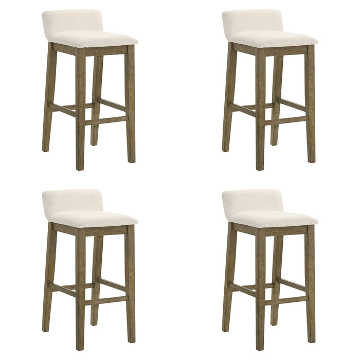 Annikah - Modern Transitional Wood Bar Height Kitchen Bar Stool - Simple Home Plus