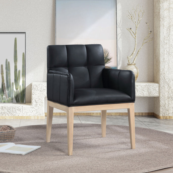 Adrian - Dining Arm Chair (Set of 2) - Light Brown Legs - Simple Home Plus