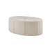 Ferris - Oval Ottoman - Cream - Simple Home Plus